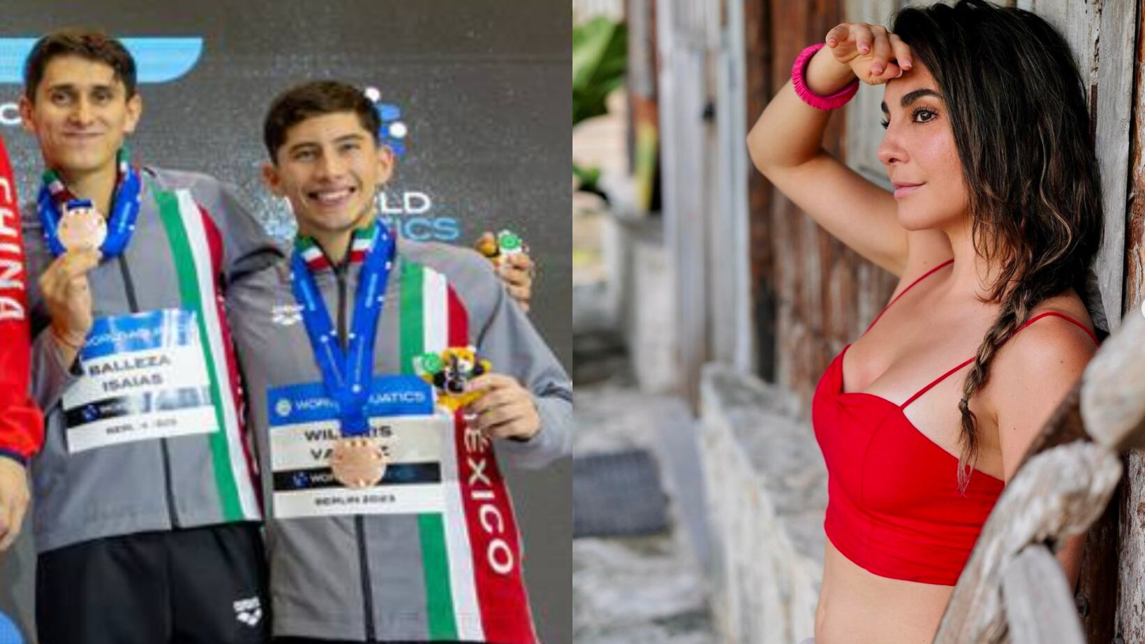 Martha Higareda financió el viaje de Diego Balleza al Mundial de Clavados en Berlín, Alemania.