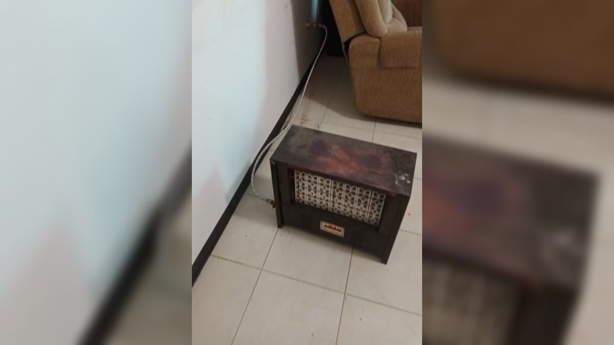 A la llegada de la unidad de Protección Civil se encontró este calentador dentro del domicilio.