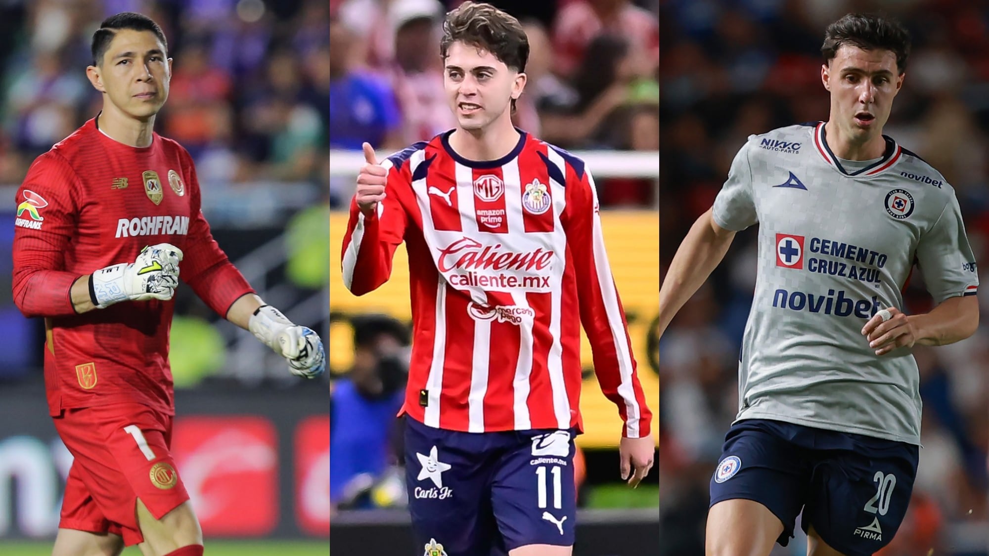Cruz Azul, Chivas y Toluca