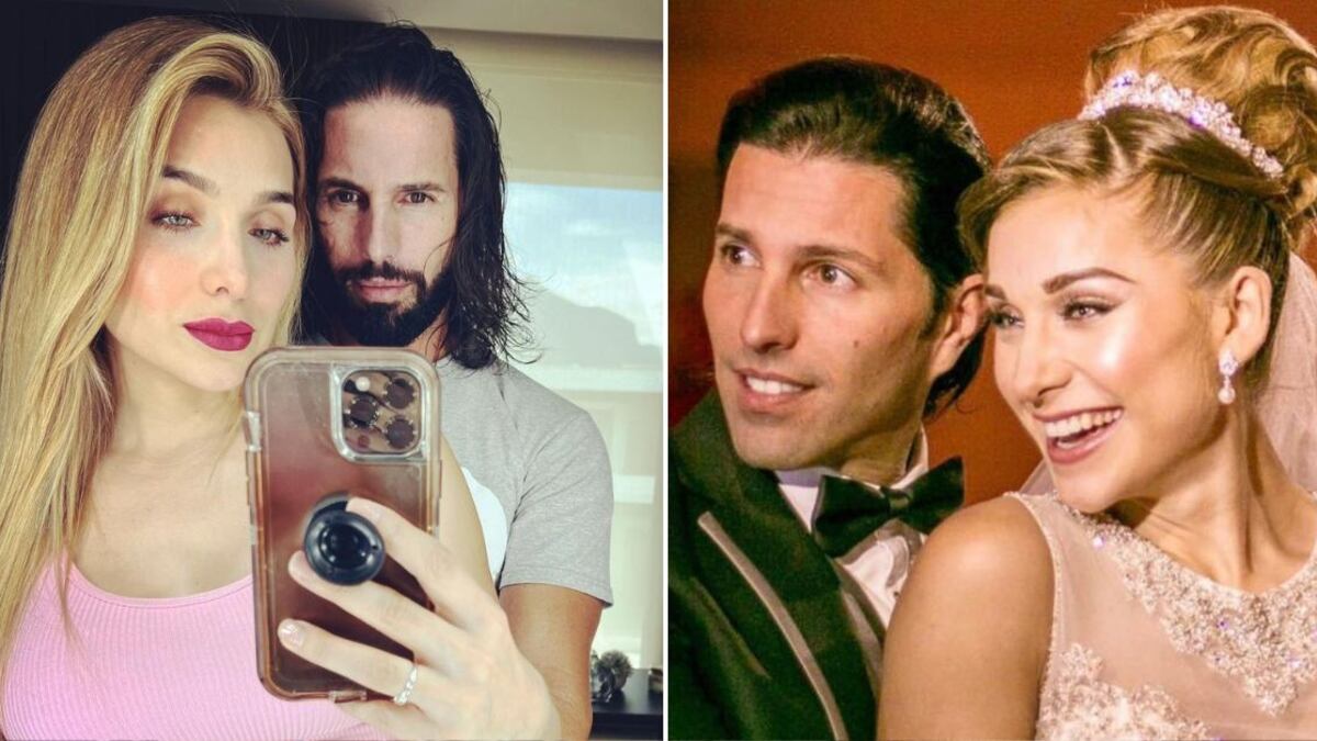 Marcela Mistral y Poncho de Nigris se casaron a los pocos meses de iniciar su relación