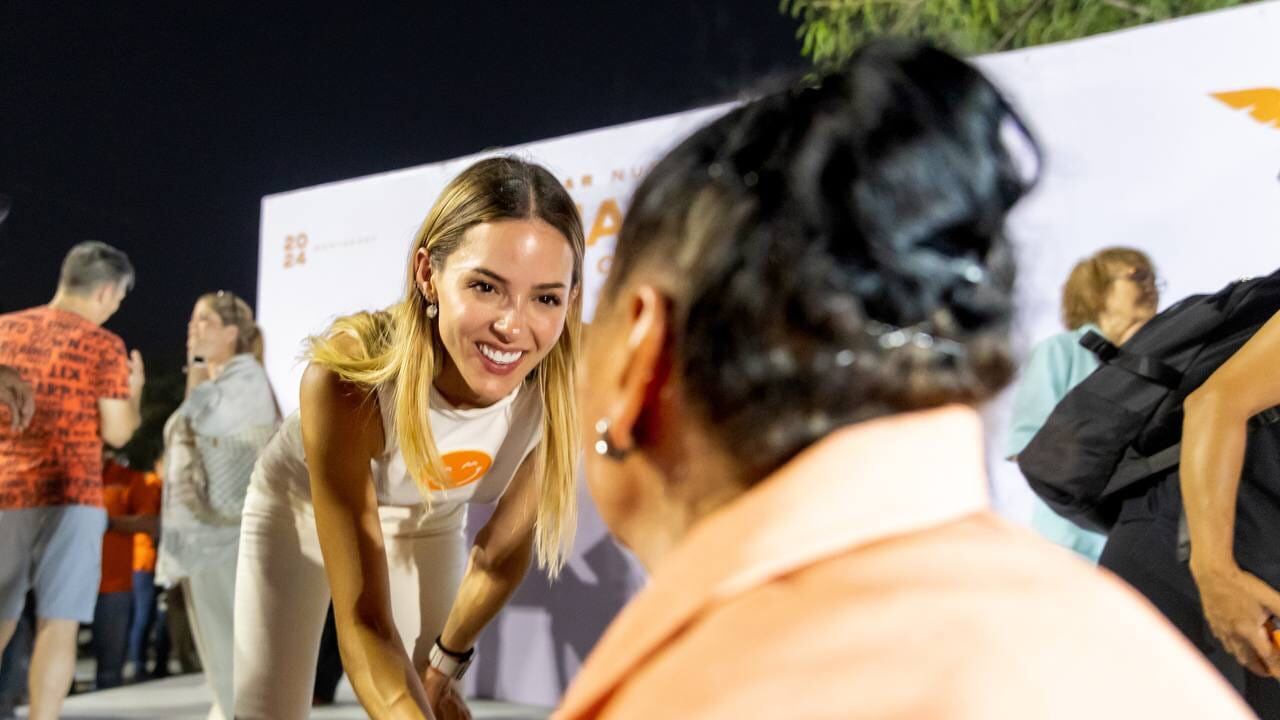 La candidata naranja se comprometió a rehabilitar la zona de los Condominios Constitución.