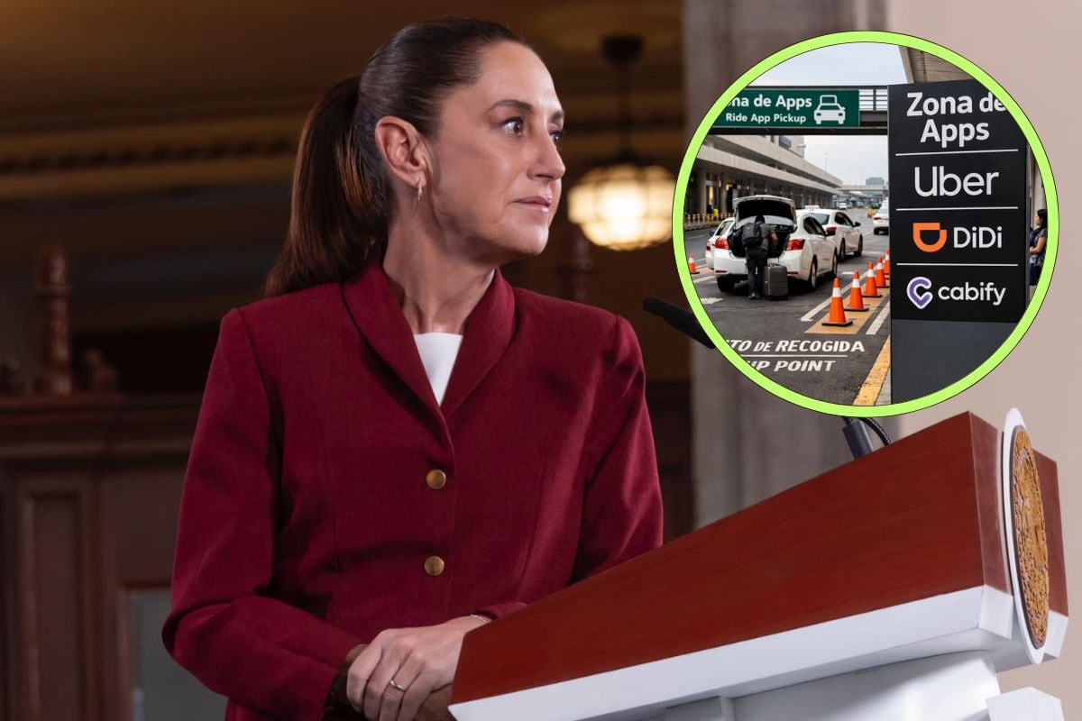 Sheinbaum anuncia sendero seguro en aeropuerto para taxis aplicación   