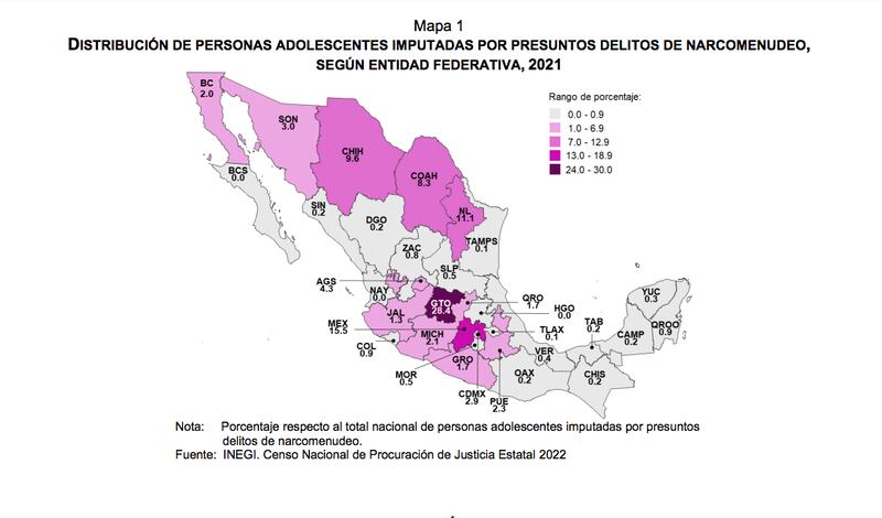 Narcomenudeo en México (INEGI)