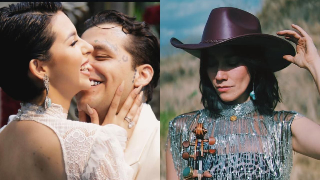 Ángela Aguilar, Christian Nodal y Esmeralda Camacho