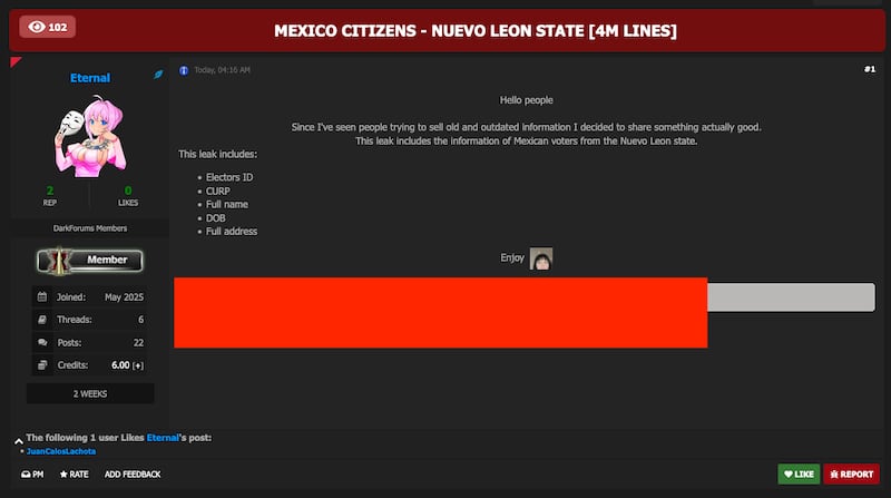 Publimetro México verificó los archivos filtrados, que exponen a millones de personas a fraude, suplantación e ingeniería social.