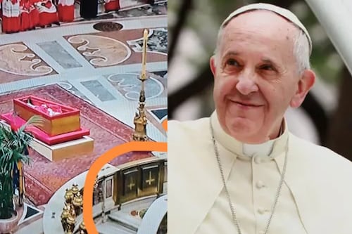 ¿Graban símbolos satánicos previo al funeral del papa Francisco?