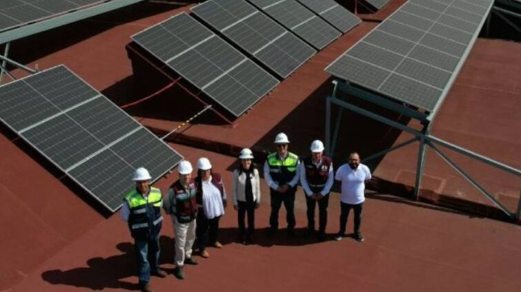Plata solar de la Central de Abasto.