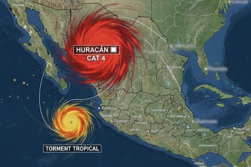 Huracán Melissa, de categoría 4, y tormenta tropical Sonia avanzan hacia territorio mexicano