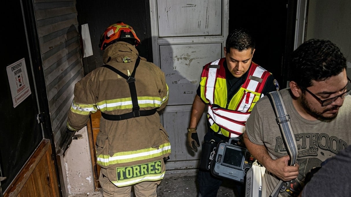 Las personas salieron por su propio pie y en aparente buen estado.
