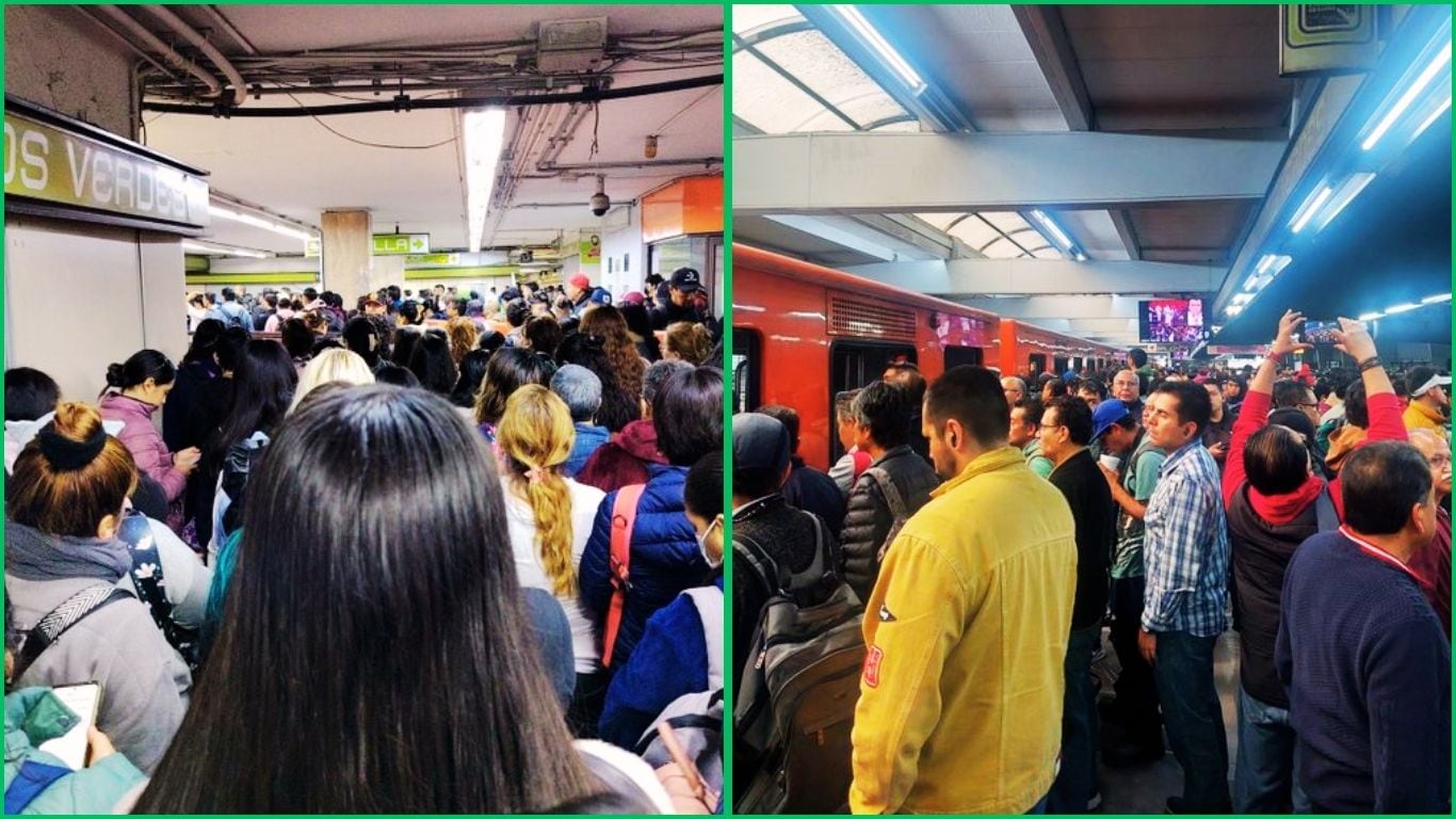 Retiro de tren en Linea 3 provoca caos