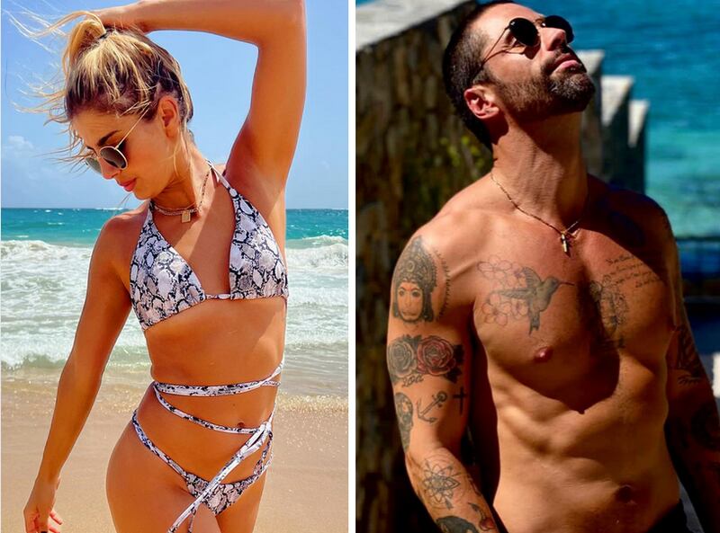 Michelle Renaud y Matías Novoa