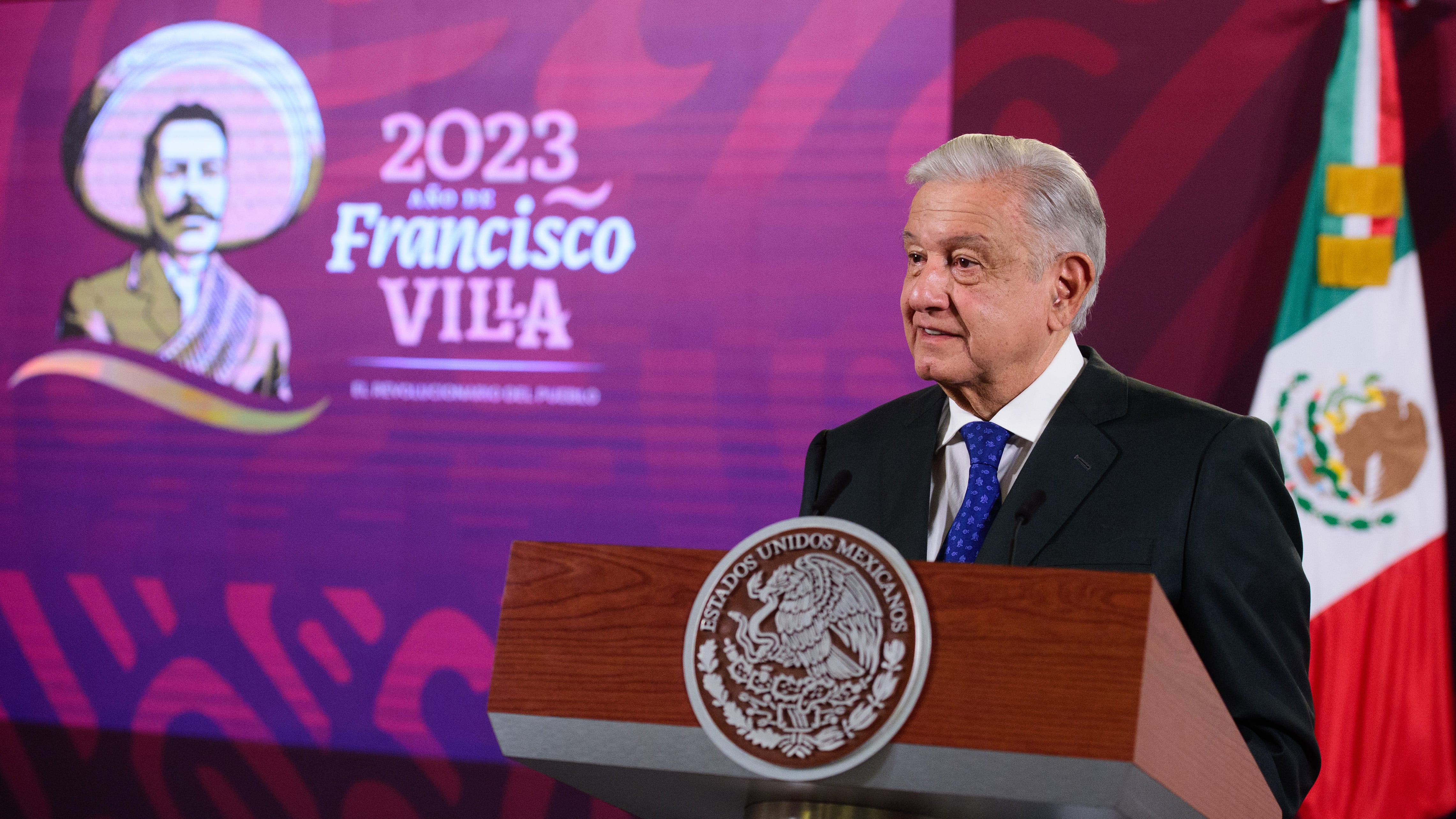 Cuauhtémoc, Ciudad de México, México, 9 de noviembre de 2023.
Andrés Manuel López Obrador, presidente Constitucional de los Estados Unidos Mexicanos en conferencia de prensa matutina en el Salón Tesorería de Palacio Nacional.
Foto: Presidencia