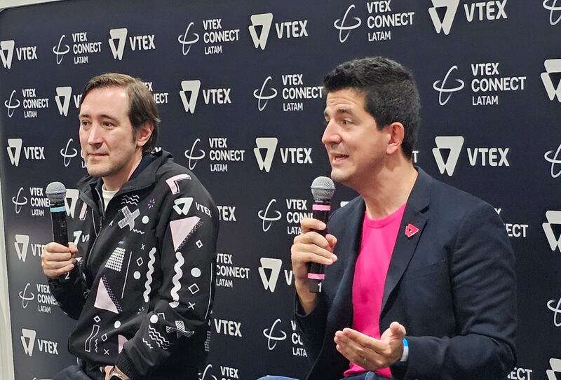 VTEX Connect LATAM 2024, Santiago Naranjo Álvarez, Director de Ingresos de VTEX, y Camilo Gaviria, Gerente General de Latinoamérica de VTEX