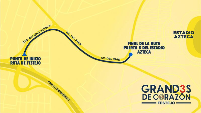 Así será la caravana del tricampeonato.