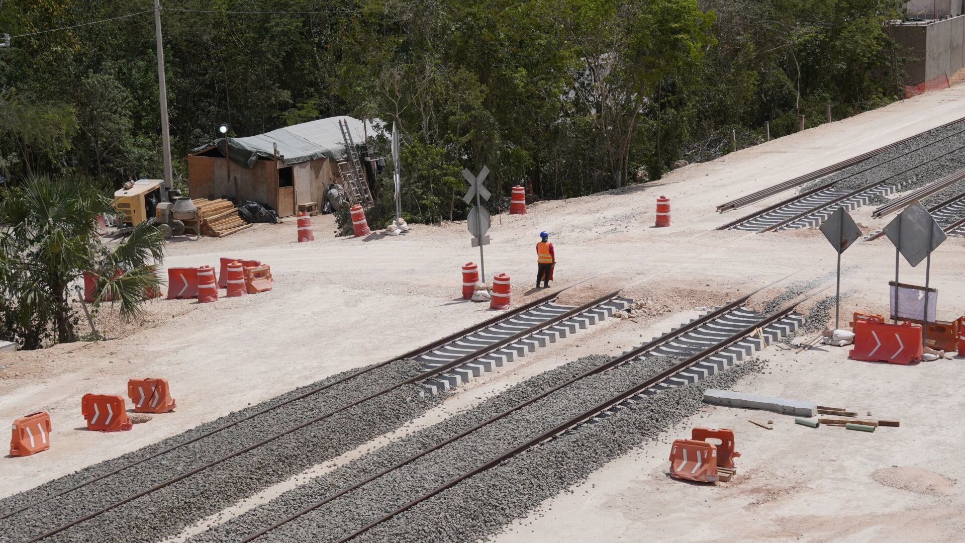La estación Tren Maya del Tramo 4 en Leona a Vicario, se ubica junto a la carretera Cancún-Mérida (Cuartoscuro).