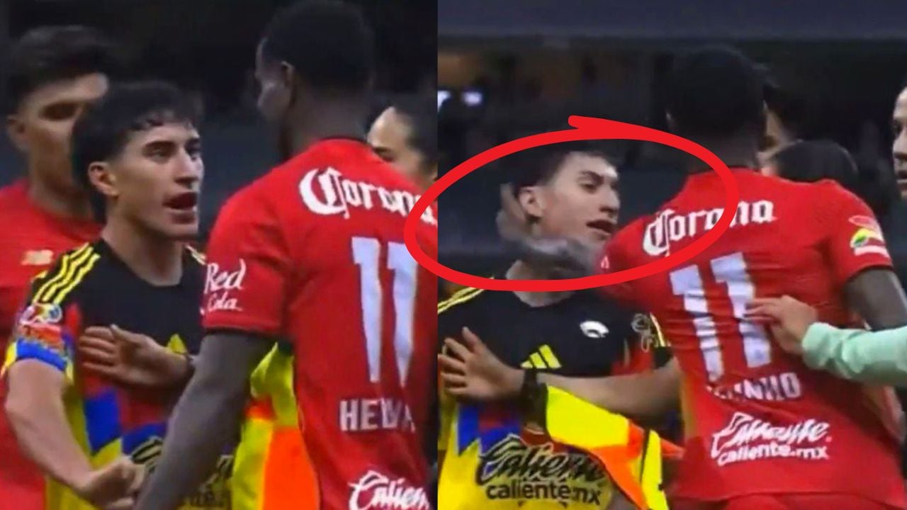 Helinho agrede a Zendejas en el América vs Toluca