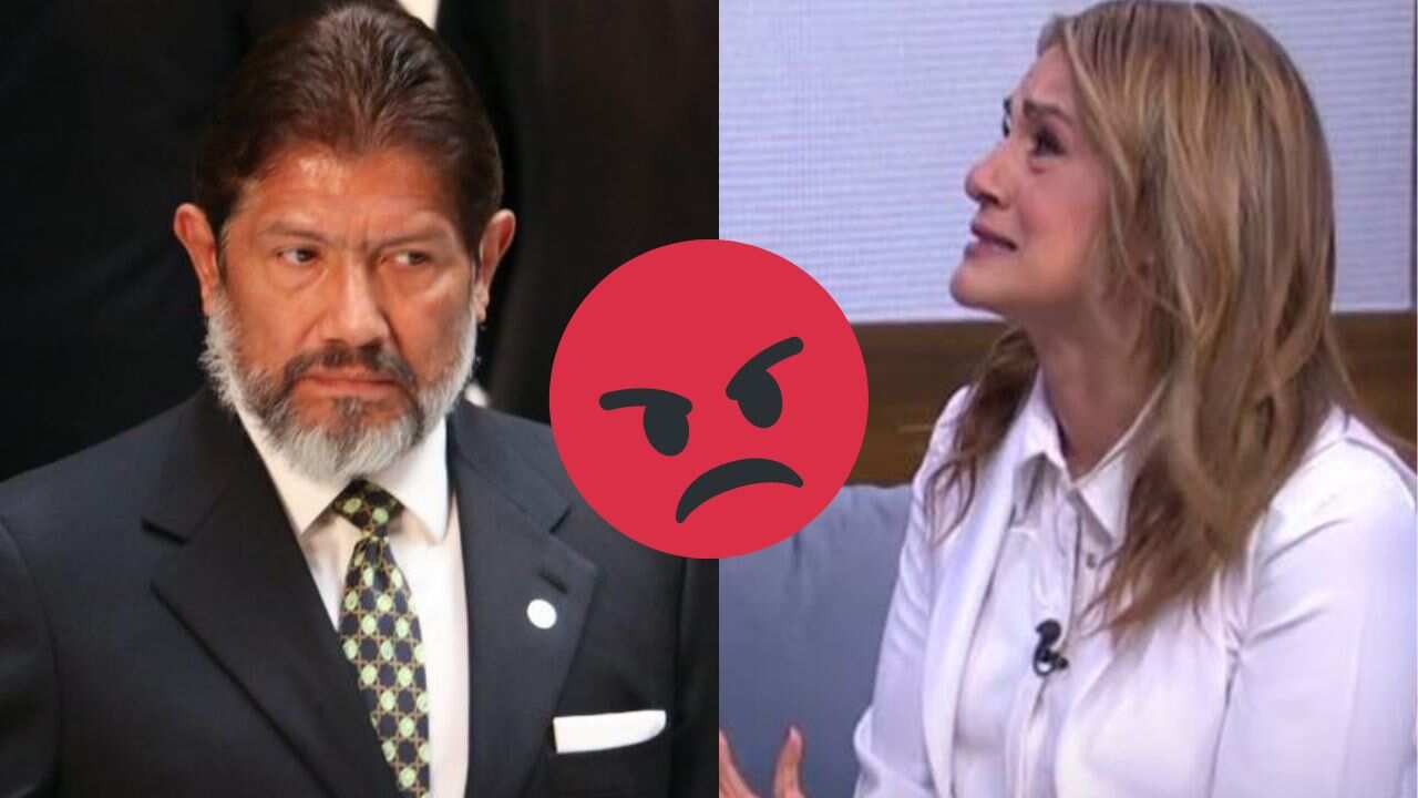 El productor abandonó la conversación que tenía con la periodista