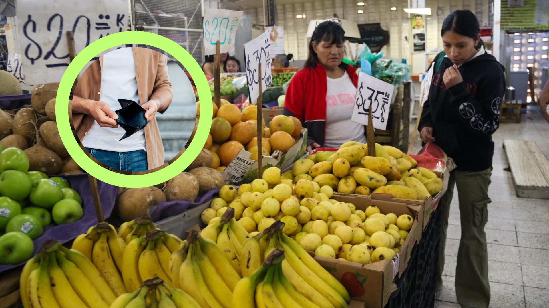 Familias advierten que comer sano es muy caro y requieren un mínimo de 400 y 700 pesos semanales solo para frutas y verduras.