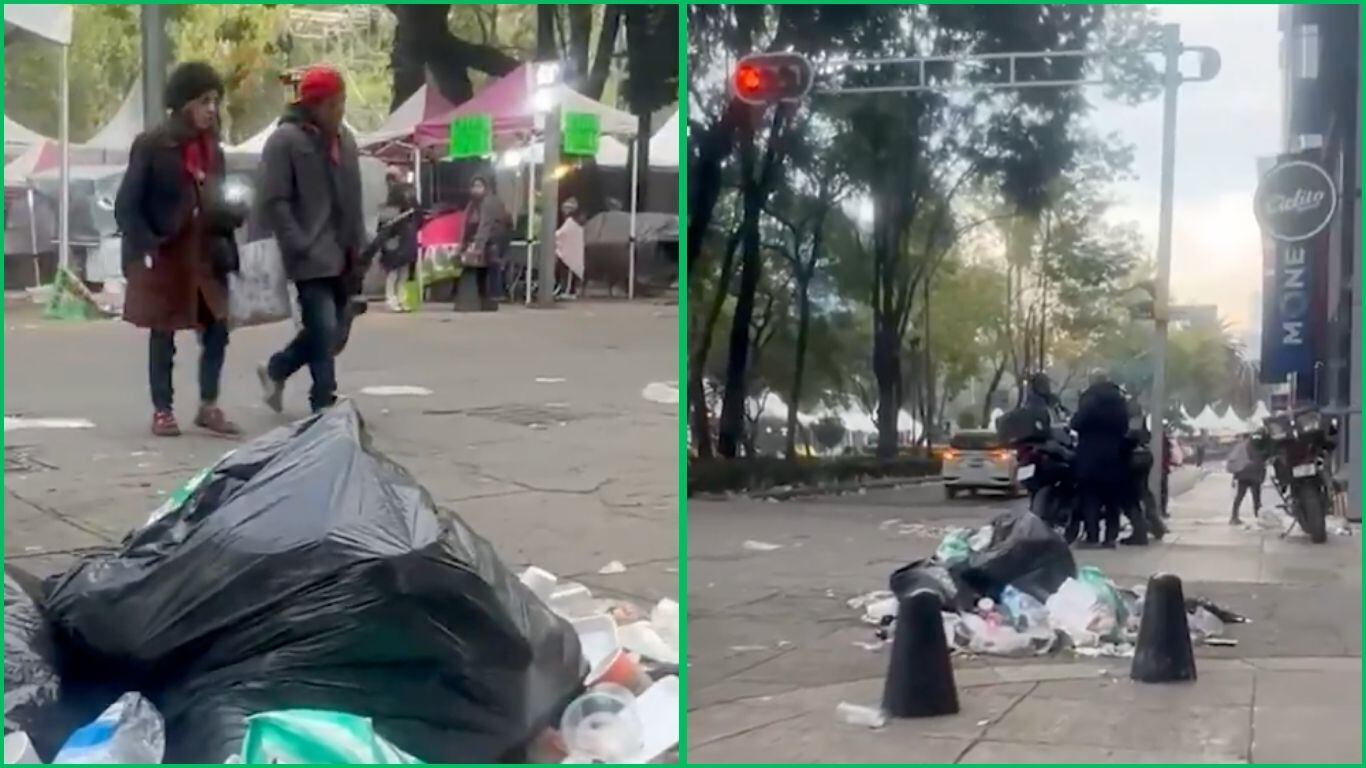 Hay cierre de la avenida Paseo de la Reforma tras evento de Polymarchs