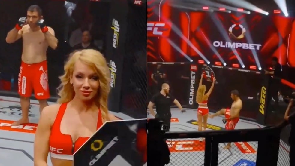Ali Heibati agrede a ring girl