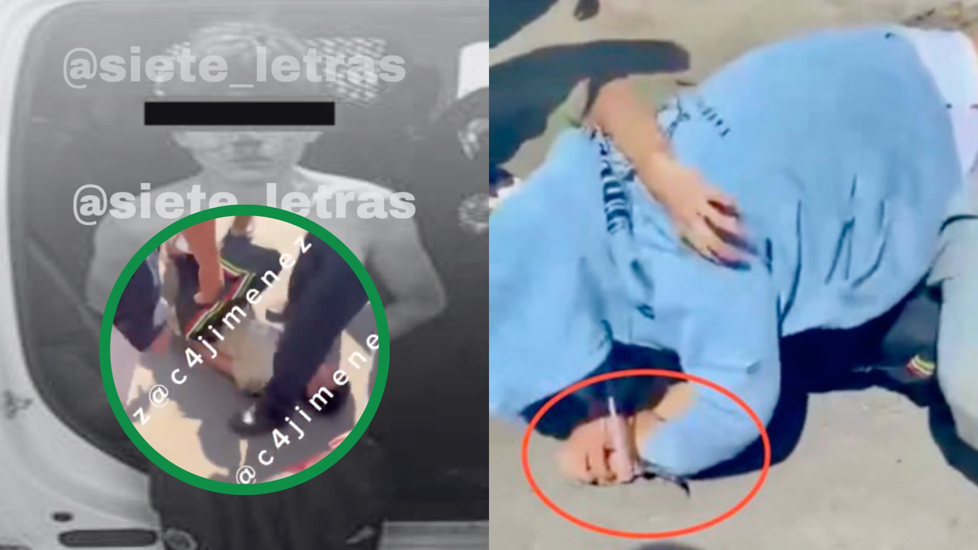 Las imágenes difundidas en redes muestran al adolescente en el suelo mientras es pateado, en medio de gritos y forcejeos