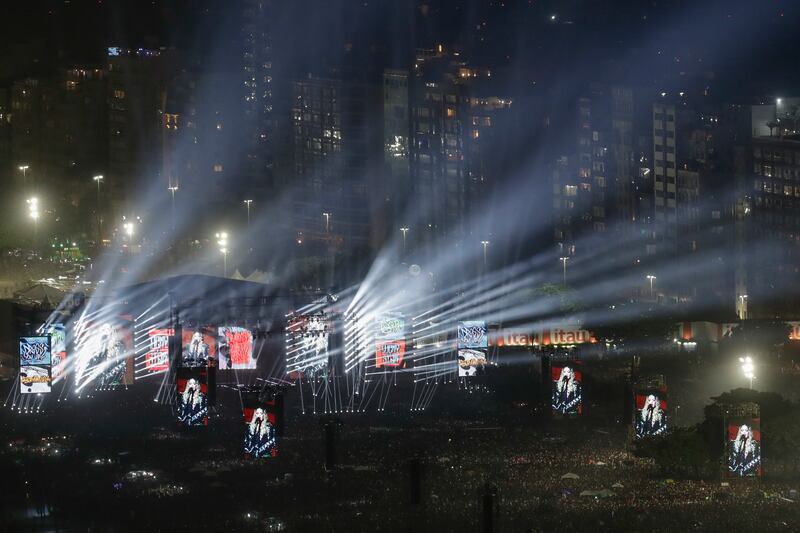 Madonna se presenta en el último concierto de The Celebration Tour, en la playa de Copacabana en Río de Janeiro, Brasil, el sábado 4 de mayo de 2024