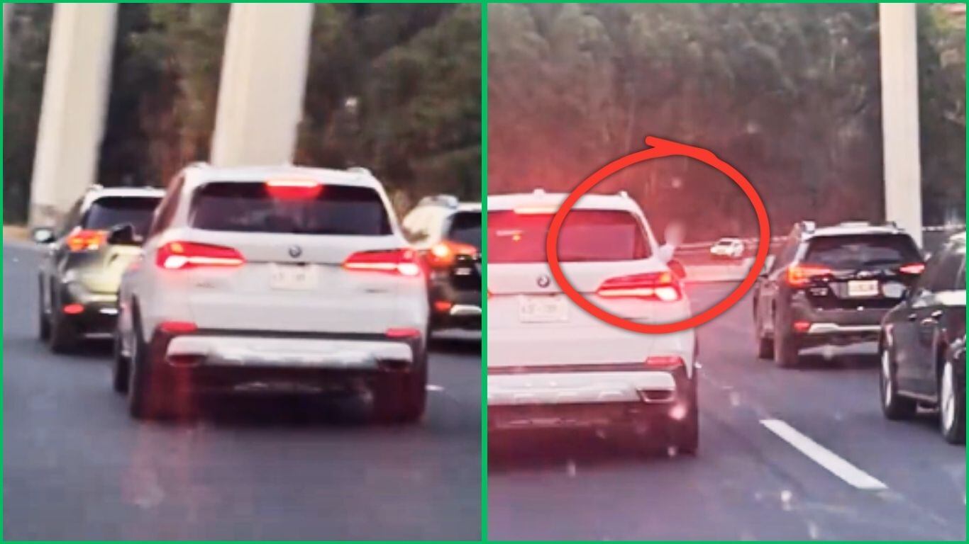 Auto de lujo en la Autopista Mexico-Toluca