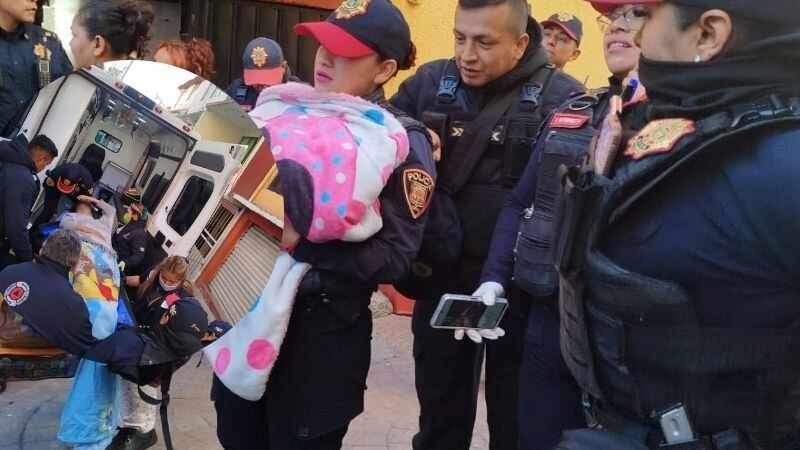 Policías ayudan a mujer que dio a luz dentro de su casa en Álvaro Obregón