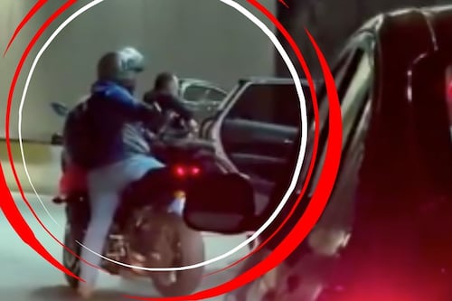 Asalto en túnel de Santa Fe desata caos vial: roban reloj de lujo en pleno tráfico y descartan secuestro