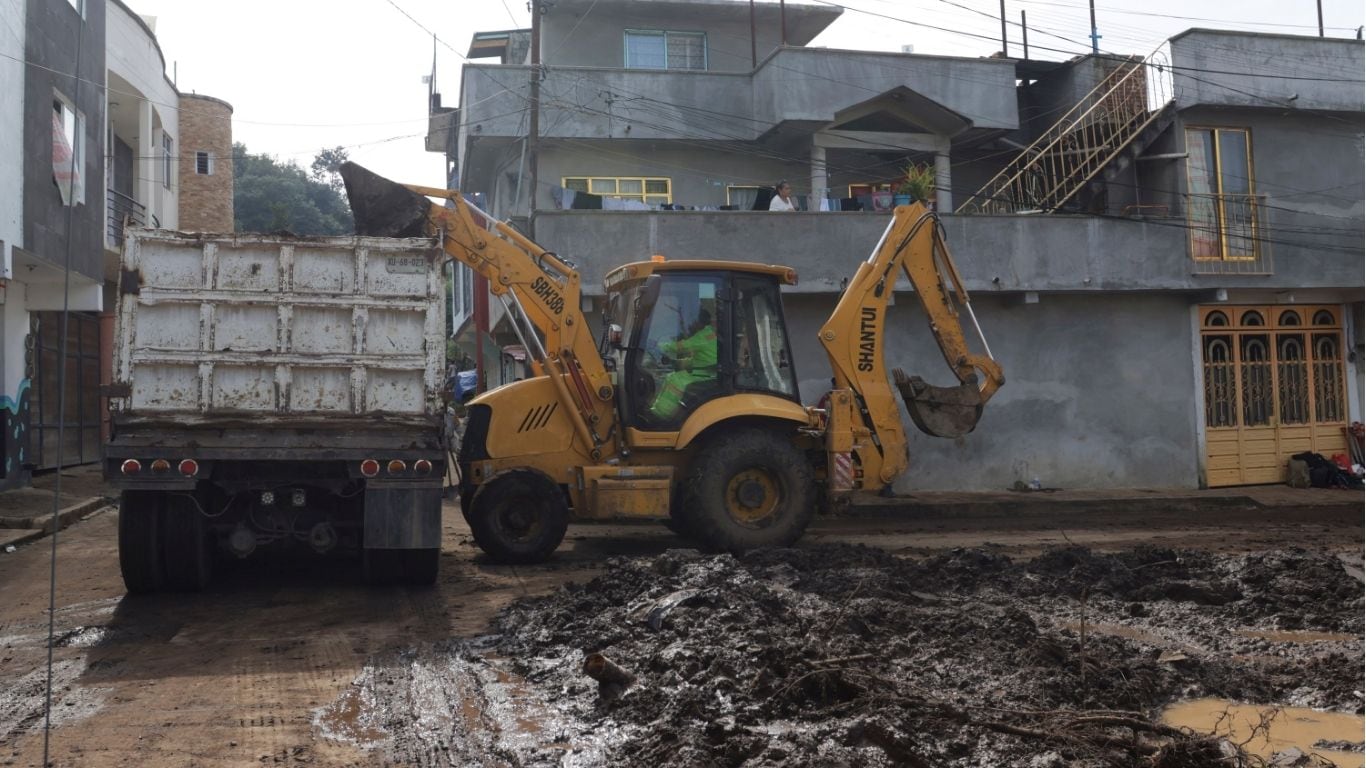 Afectaciones de lluvia en Huachinango