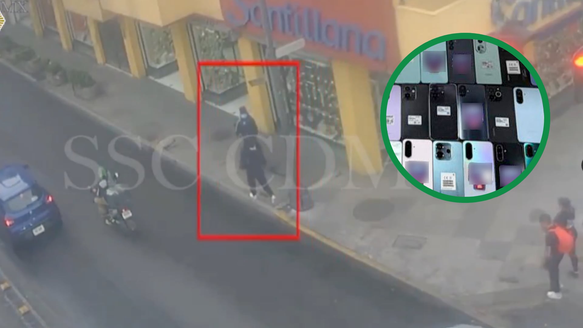 La SSC informó que los sospechosos amenazaron a trabajadores con un arma de fuego antes de escapar con celulares