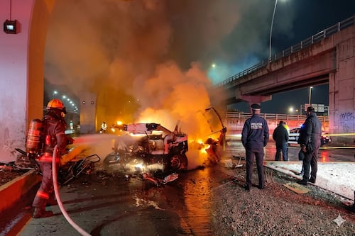 Así fue el trágico accidente en la México-Puebla donde policía muere tras impactarse contra pilar