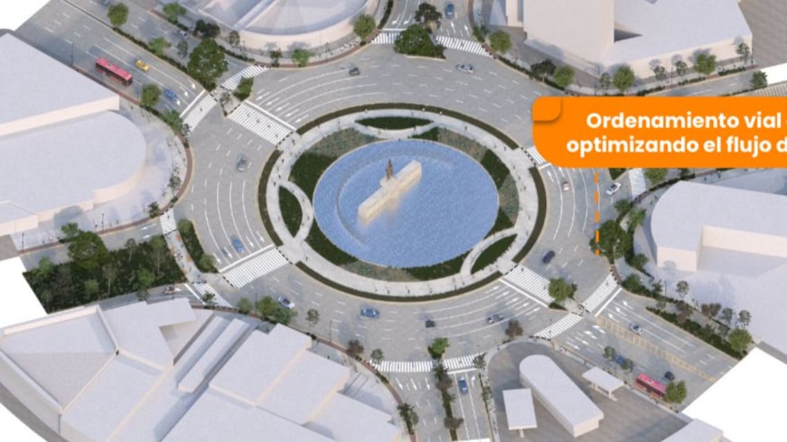 La glorieta tapatía tendrá cuatro nuevos accesos peatonales con semáforos. CORTESÍA