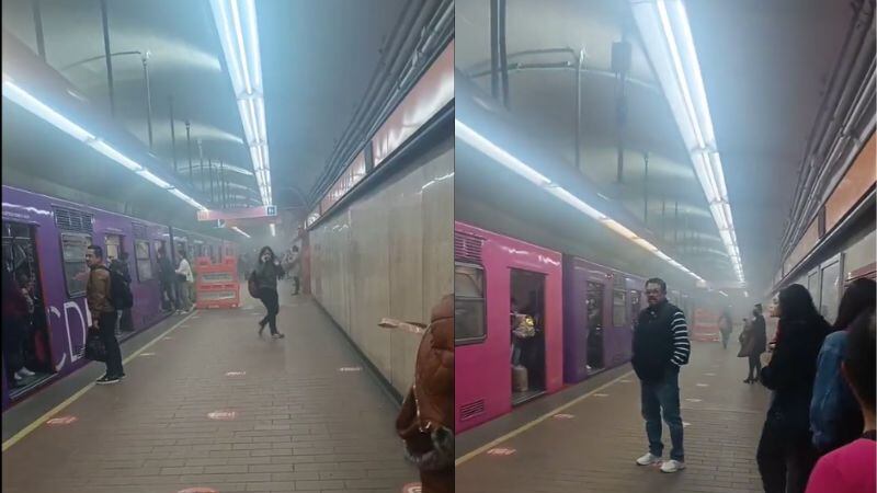 Metro CDMX: humo en San Pedro de los Pinos y cortes en Línea B