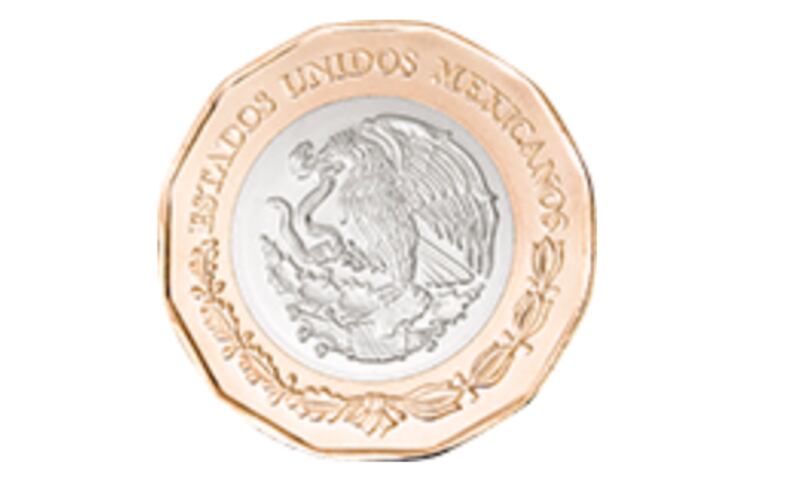 Banxico moneda de 20 pesos.