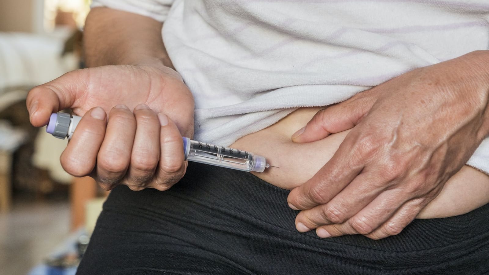 inyección de insulina