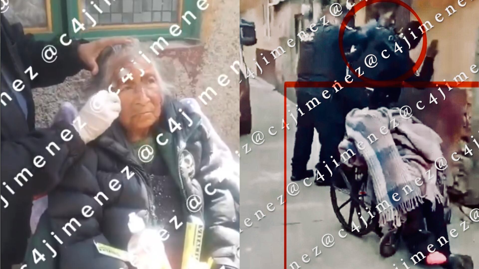 Javier Elizarrás "N", de 48 años, golpeó a su madre de 89 y simuló que dormía cuando la llevaba por la calle