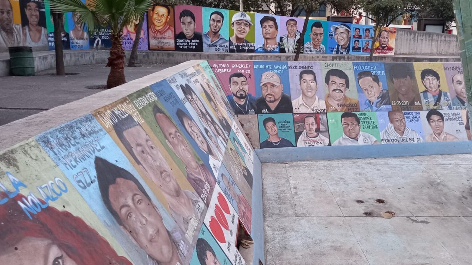 La Plaza de los Desaparecidos en Monterrey es un homenaje a las personas que no han sido localizadas.