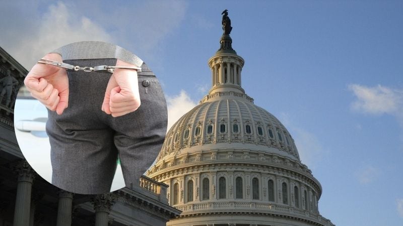 Policía del Capitolio detiene a hombre con antorcha y pistola de bengalas