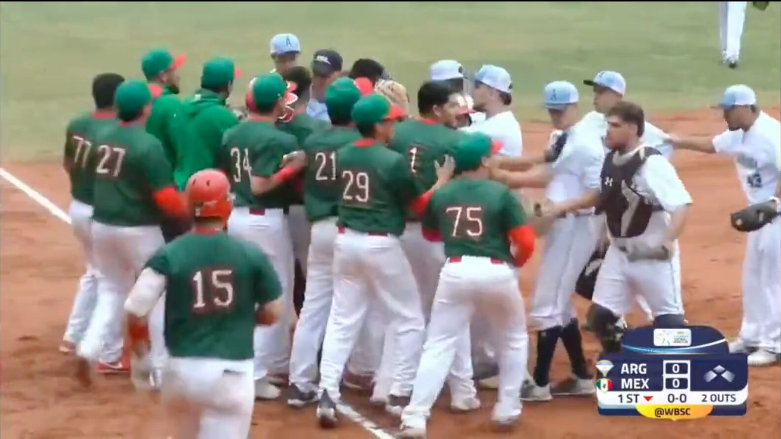 Así se vivió la pelea entre los equipos Sub-23 I Cortesía