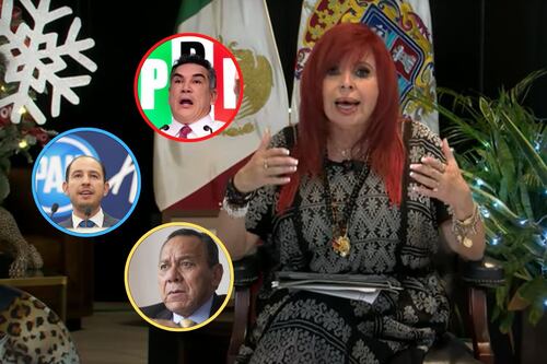Layda Sansores filtra chats de “Va por México” con el INE y defiende a Sheinbaum