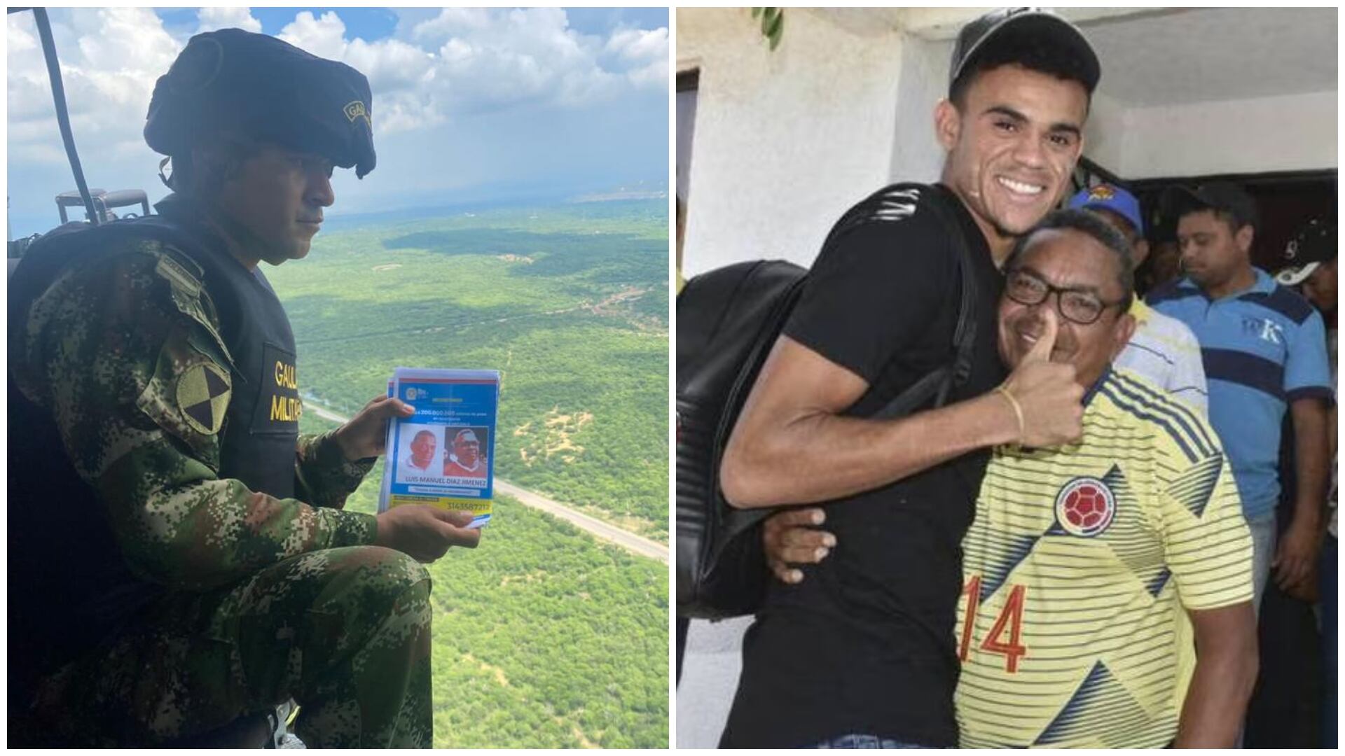 Labores de búsqueda del padre de Luis Díaz