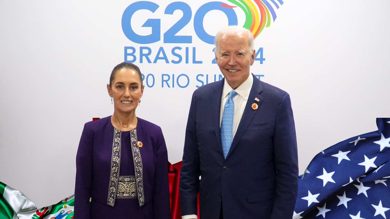 Desde Brasil, Sheinbaum y Biden reafirman su compromiso por una América del Norte próspera.