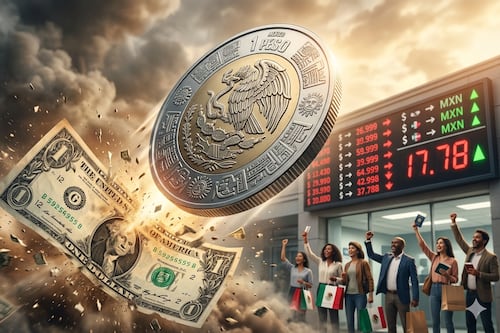 Peso se dispara y tumba al dólar por posible tregua en la guerra