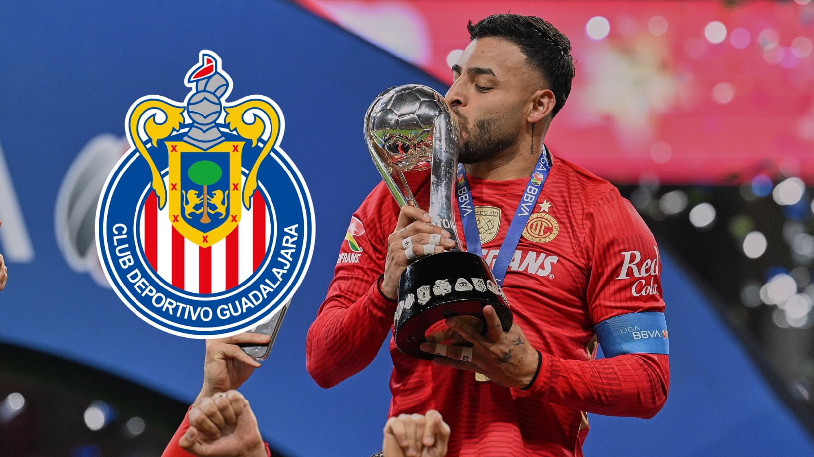 Alexis Vega dedicó título de Toluca a Chivas.