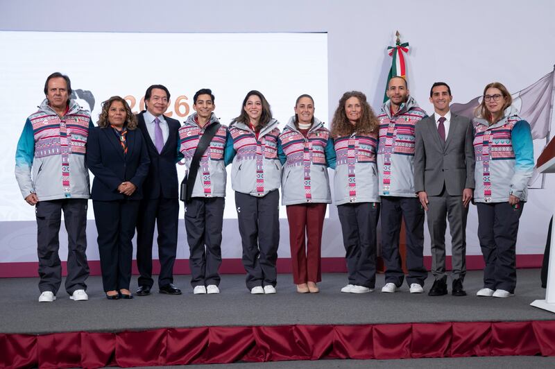Sheinbaum adelantó a la delegación mexicana en Palacio Nacional.
