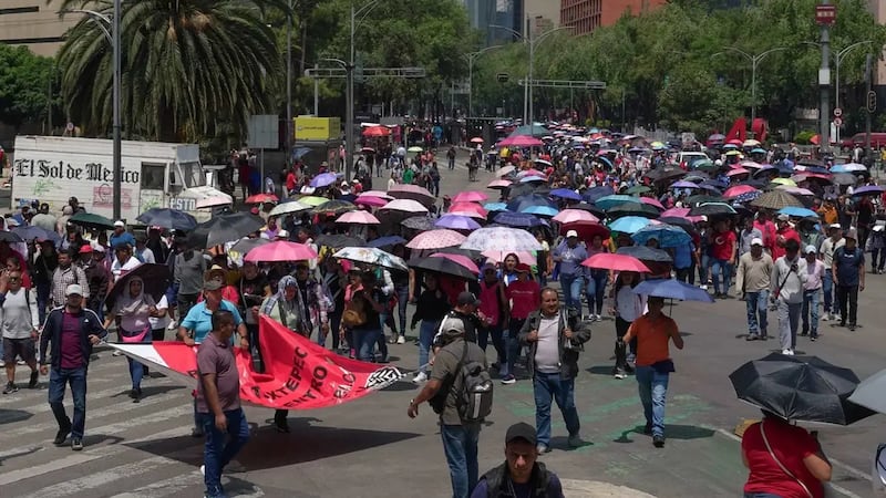 CNTE marcha en la CDMX
