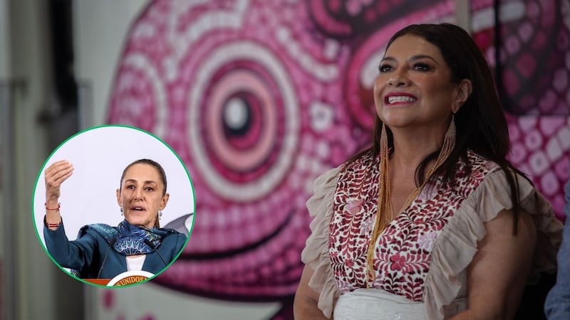 Sheinbaum se posiciona sobre la ‘Ajolotización’ de la CDMX y el color morado que implementó Clara Brugada