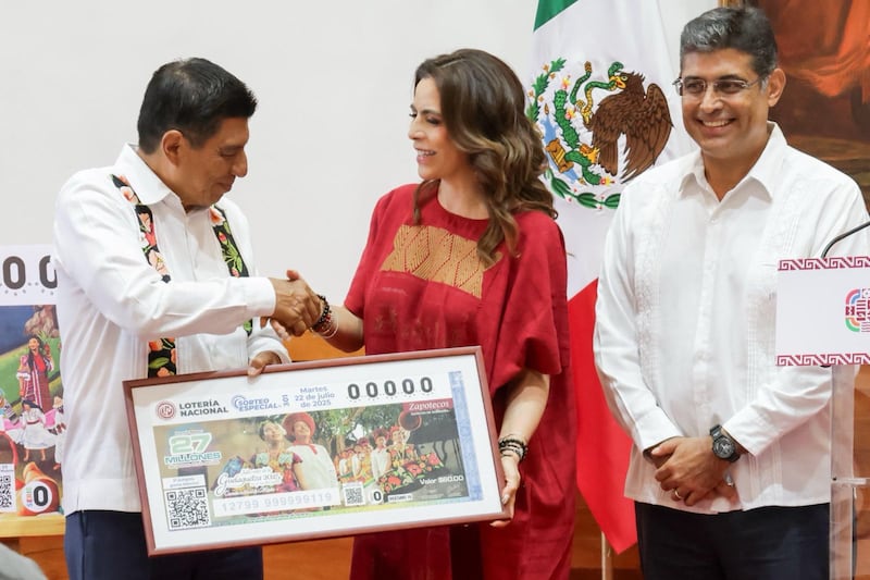 Guelaguetza será imagen del próximo sorteo foráneo, anuncian Gobierno de Oaxaca y Lotería Nacional