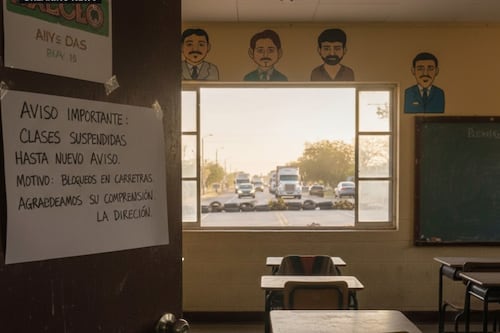 Universidades suspenden clases en México tras muerte de “El Mencho” y bloqueos en seis estados